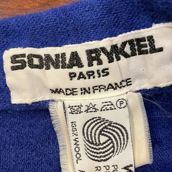 Sonia Rykiel Blue Wool Midi Skirt (Made in France) - Picture 8 of 9